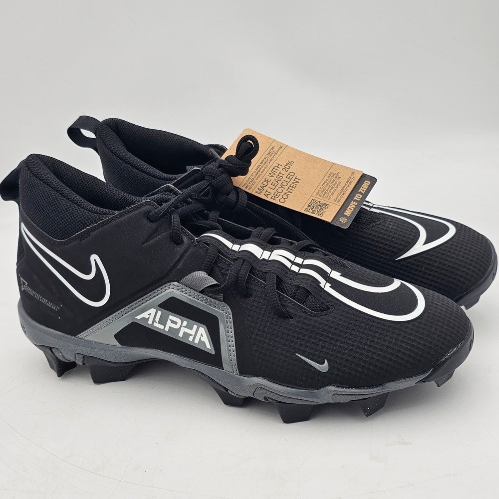 Nike Alpha Menace Varsity 3 Football Cleats Black White CV0584-010 Mens 11